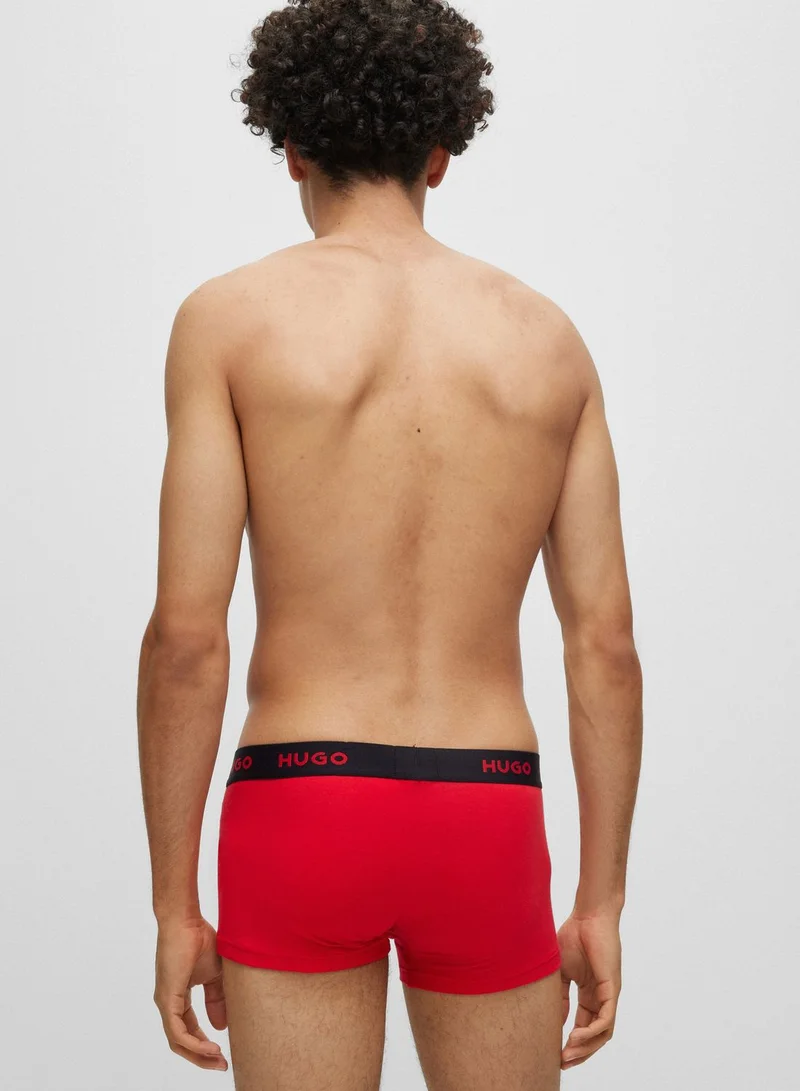 HUGO 3 Pack Logo Trunks