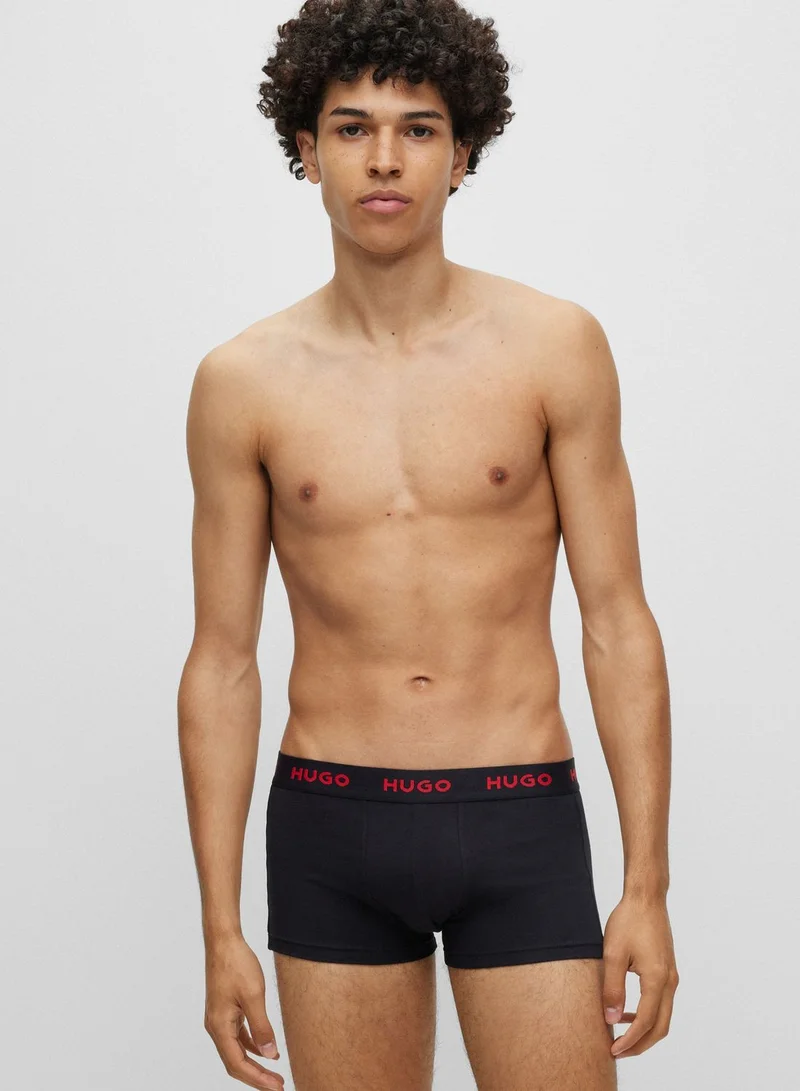 HUGO 3 Pack Logo Trunks