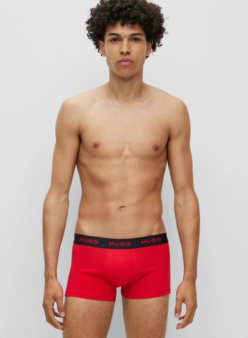 HUGO 3 Pack Logo Trunks