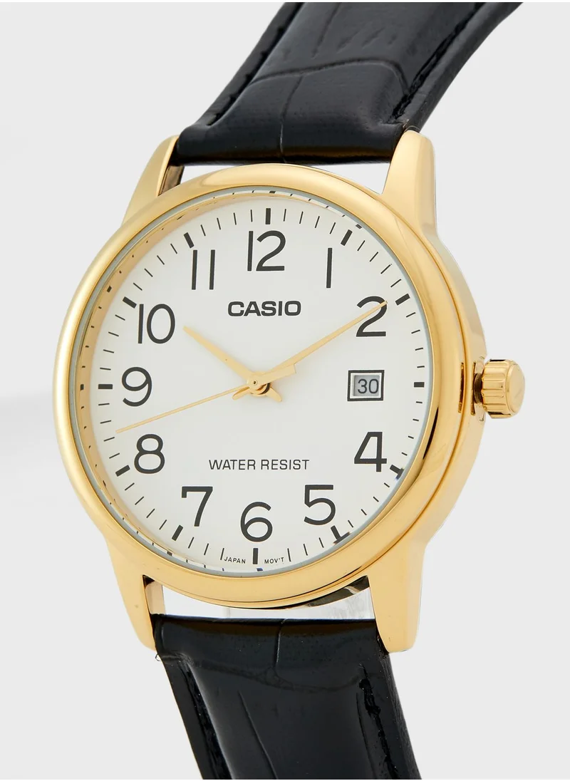 CASIO Classic Leather Strap Analog Watch