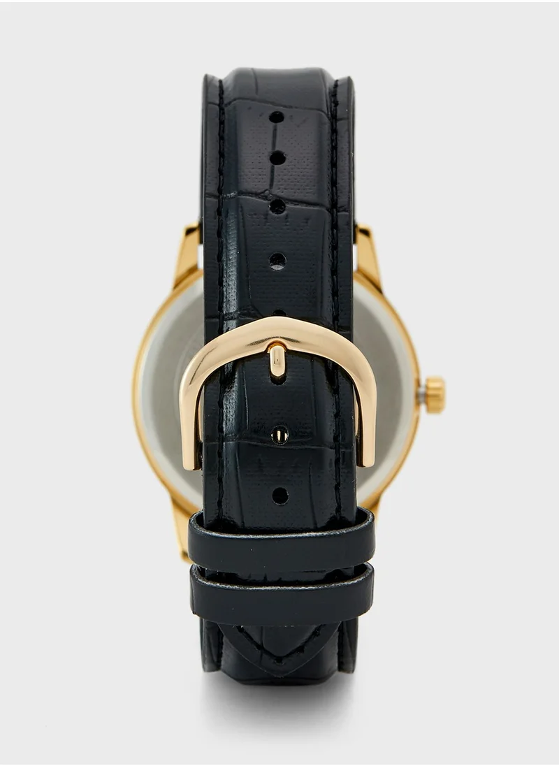 CASIO Classic Leather Strap Analog Watch