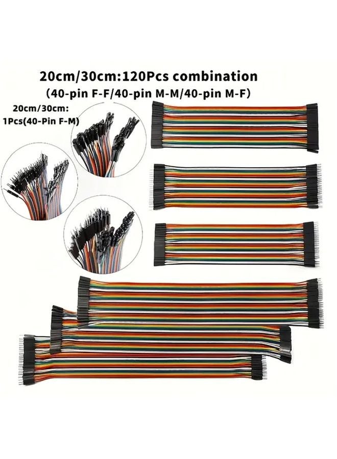 11 81 Inch 40 Pin Dupont Cable Female To Female Male To Male Male To Female Jumper Wires - Image 2