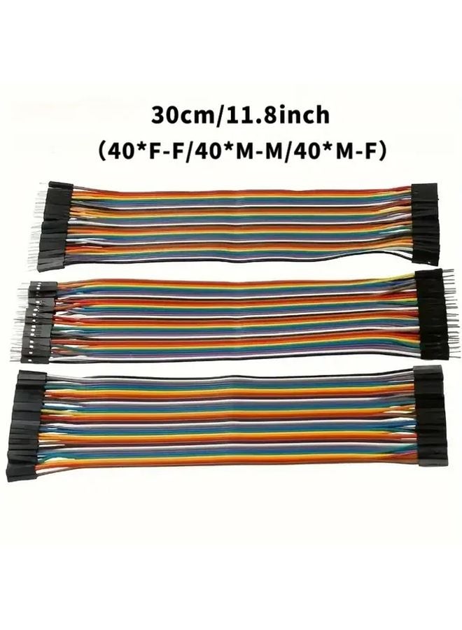 11 81 Inch 40 Pin Dupont Cable Female To Female Male To Male Male To Female Jumper Wires - Image 1