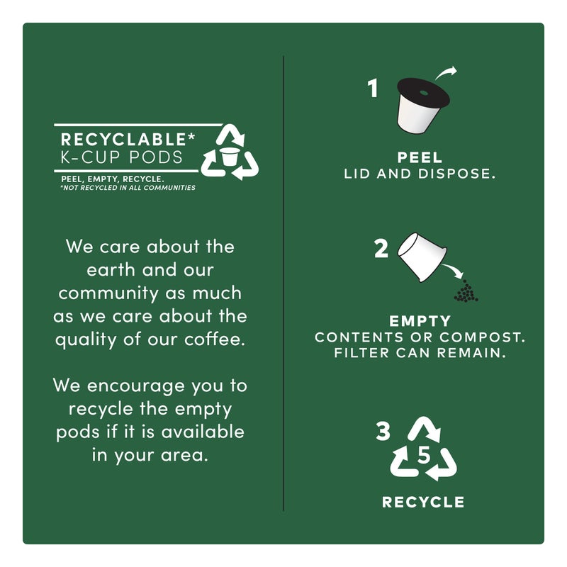 Tim Hortons Dark Roast Coffee, Single-Serve K-Cup Pods Compatible with Keurig Brewers, 72ct K-Cups,Red 12 Count (Pack of 6) - Image 5