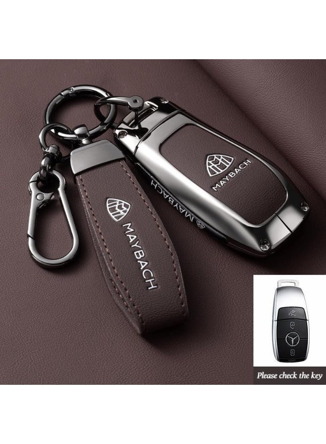 High-end car key cover suitable for Mercedes Maybach, GLS480 key cover, GLS600, GLS450, S-Class, all-inclusive premium metal material key cover