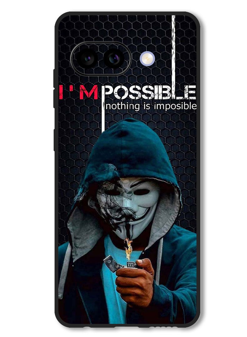 Theodor Case Compatible with Google Pixel 9A Protection Shockproof Bumper Cover Nothing Is Impossible - Image 1