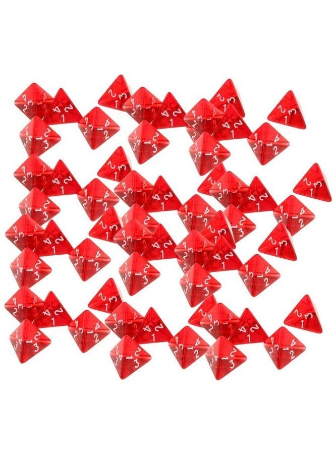 Marsrut 60 Gem Multisided Dices Polyhedral Dice Set D4 D&D Trpg Cup Games Red 60Pcs  - Image 1