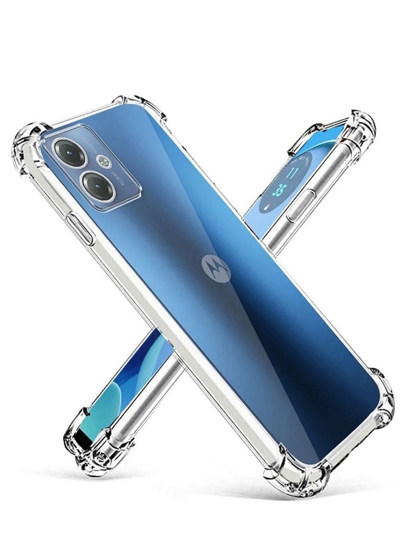 Techie Motorola Moto G14 TPU Bumper Corner Case with Camera Lens Protection Transparent Protective Back Cover - Image 4