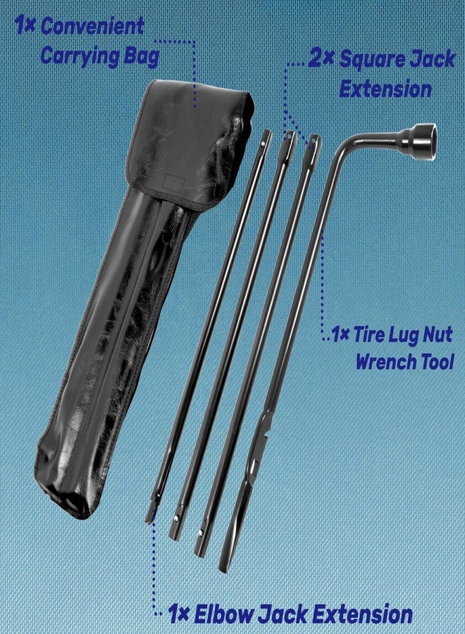 Reeauto Spare Tire Tool Kit with Spare Tire Jack Handle and Wheel Lug Wrench Compatible with 1999-2019 Silverado Tahoe Avalanche Suburban Sierra Yukon 02-18 Escalade - Image 2