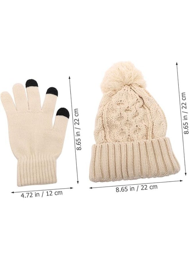 jaexest Cold Weather Outdoor Warm Set - Unisex Knit Beanie, Touchscreen Gloves, and Long Scarf - Image 4