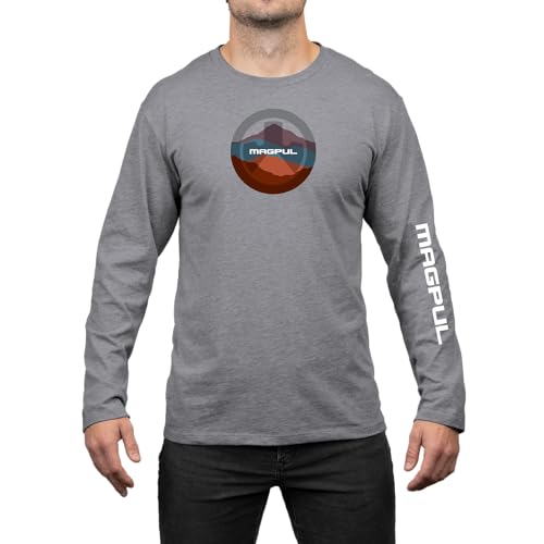 Magpul Mapgul Crew Neck Blend Long Sleeve TShirt for Men Summit Stone Gray Heather