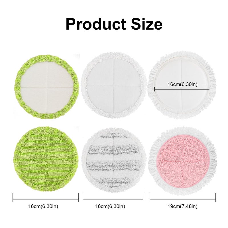 BeiLan Electric Mop Pads - 12 Pack Replacement Electric Cleaning Pads for G700 & P700 Mop - 6.3 inch Cleaning & Waxing Mop Pads - Image 2