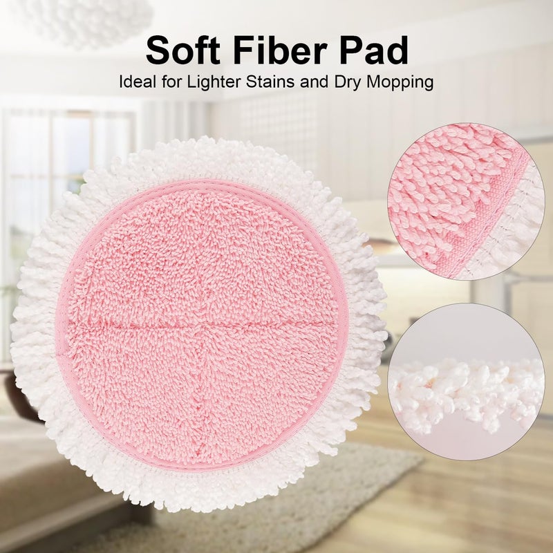BeiLan Electric Mop Pads - 12 Pack Replacement Electric Cleaning Pads for G700 & P700 Mop - 6.3 inch Cleaning & Waxing Mop Pads - Image 3
