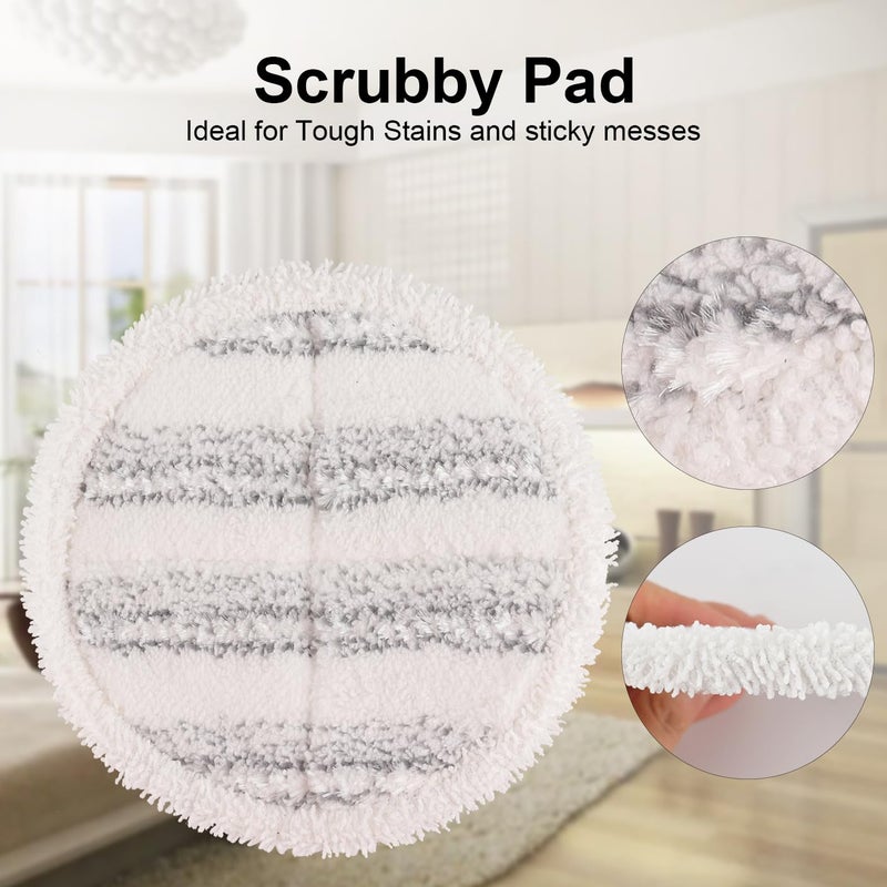 BeiLan Electric Mop Pads - 12 Pack Replacement Electric Cleaning Pads for G700 & P700 Mop - 6.3 inch Cleaning & Waxing Mop Pads - Image 5