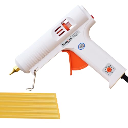 Themisto - Built With Passion Glue Gun With Free Hot Melt Glue Sticks (5 Pcs),Multi Tempreture Hot Melt Glue Gun/ 150W Multi Temperature High Power Hot Melt Glue Gun - Corded Electric - Image 1