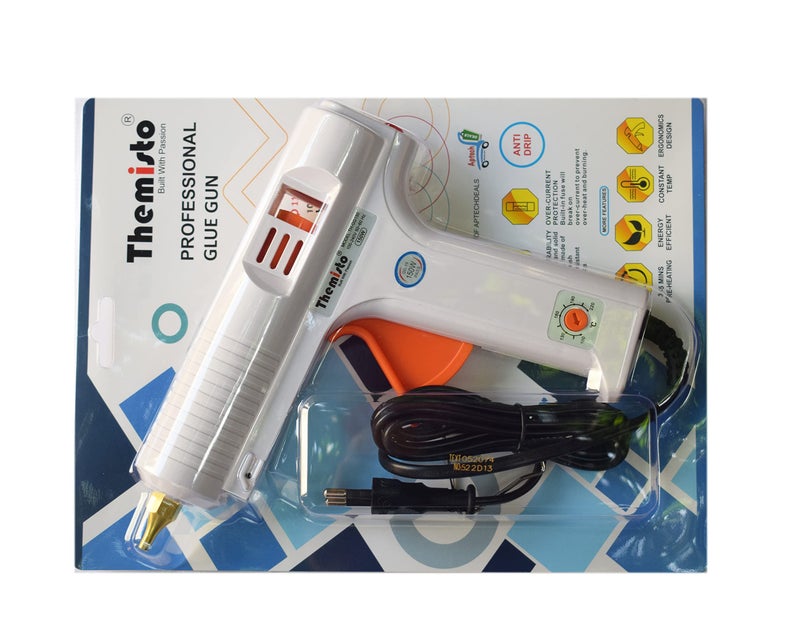 Themisto - Built With Passion Glue Gun With Free Hot Melt Glue Sticks (5 Pcs),Multi Tempreture Hot Melt Glue Gun/ 150W Multi Temperature High Power Hot Melt Glue Gun - Corded Electric - Image 5
