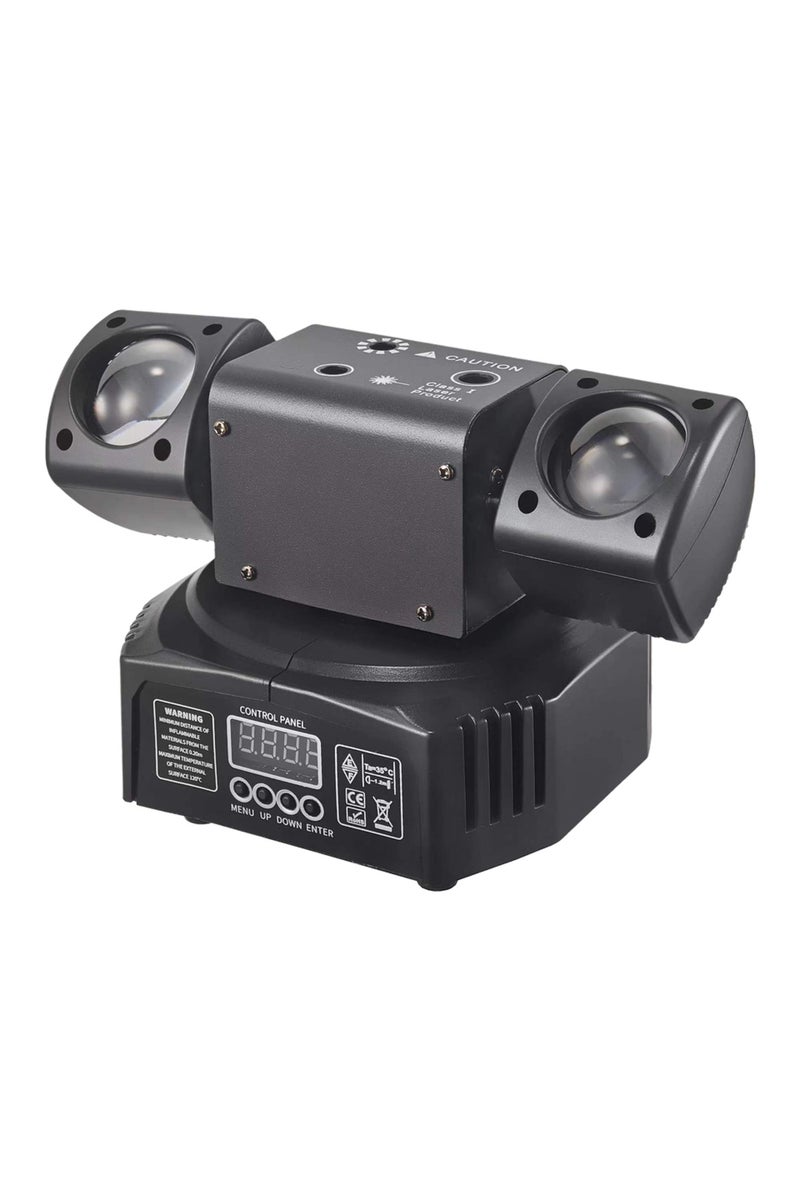 مصباح ديسكو LED دوار ليزر أسود Ybeiyuan مع قابس أمريكي 3 في 1 DMX512 لحفلات الدي جي والنوادي