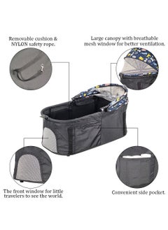 Dog stroller with Breathable mesh window, Side pockets, and Storage bag, Detachable pet stroller for small to medium-sized dogs, Ideal for traveling & Shopping, Easy to fold 95 cm (Black) - pzsku/ZF984B384D7A3D6357643Z/45/_/1728234124/b3a8deaf-1578-47bb-9b73-63594f128489