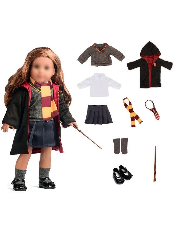 sweet dolly 18 Inches Doll Clothes Magic School Uniform Scarf Costume Outfits For 18 Inch Dolls  - Image 3
