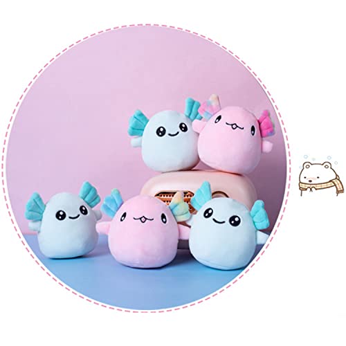 REFAHB Cute Axolotl Plush Toy Removable Salamander Animal Stuffed Plush Pillow Kawaii Plush Cushion Toy Game for Kids Girls Birthday Gift 6pcs a Bag Pink - Image 5