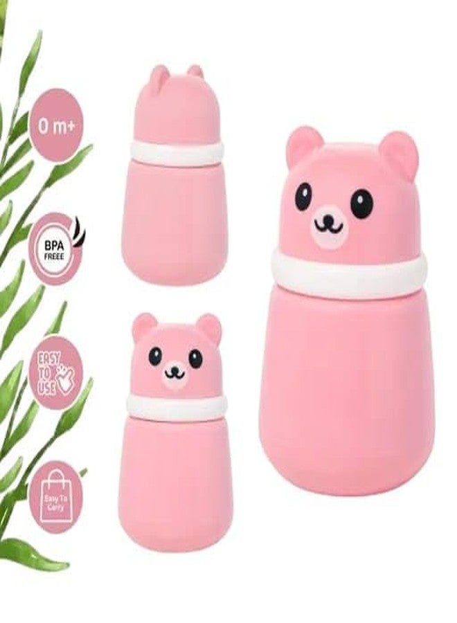 Ephemeral Refillable Baby Powder Puff Dispenser | Bear Shape Compact Puff Box with Soft Applicator | Gentle & Mess-Free Use for Babies | Multicolor (Any One) - Image 5