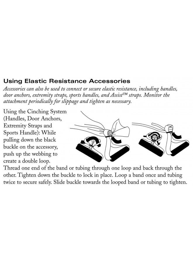 THERABAND Resistance Tubes, Professional Latex Elastic Tubing For Full Body, Core Exercise, Physical Therapy, Lower Pilates, At-Home Workouts, & Rehab, 25 Foot, Black, Special Heavy, Advanced Level 1 - Image 5