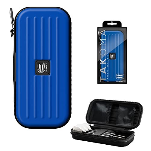 Target Darts Takoma Dart Case Wallet, Regular Size, Blue | Store 3 Fully Assembled Darts & Accessories | Dart Holder with Zip Lock Pouches, Store Flights, Shafts & Swiss Points - Image 1