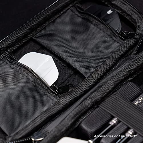 Target Darts Takoma Dart Case Wallet, Regular Size, Blue | Store 3 Fully Assembled Darts & Accessories | Dart Holder with Zip Lock Pouches, Store Flights, Shafts & Swiss Points - Image 5