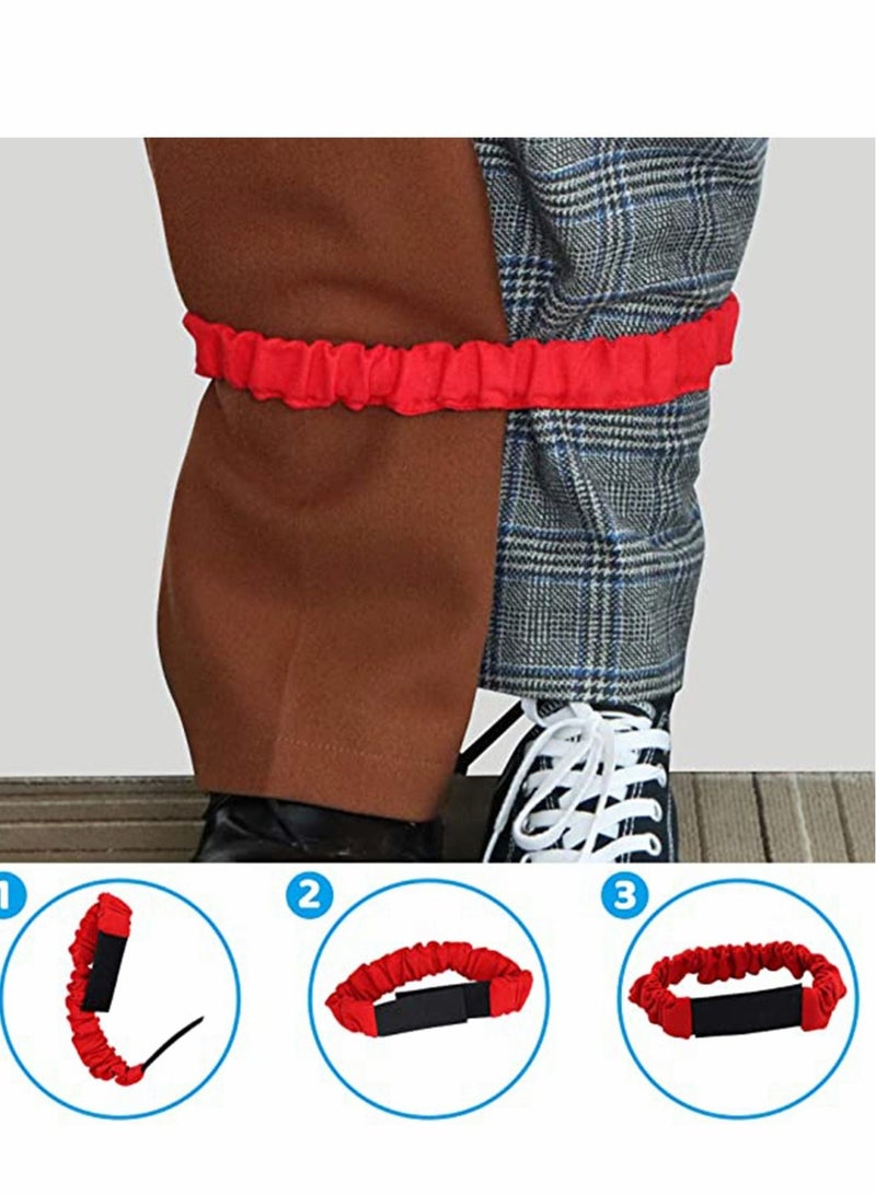 Excefore Outdoor Game 6 Player Carnival Games Potato Sack Race Bags, Egg and Spoon Race, Legged Relay Race Bands Elastic Tie Rope Birthday Party Lawn Games - Image 4