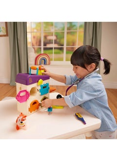 B. Toys Toy Vet Set For Toddlers, Kids Pet Care Set Pretend Play Set Vet Clinic, Tools, Plush Toys 2 Years + Pet Vet  - Image 2