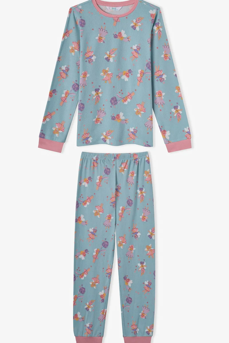 Penti PENTI Girls' Fairy Bloom Long Sleeve Pajama Set
