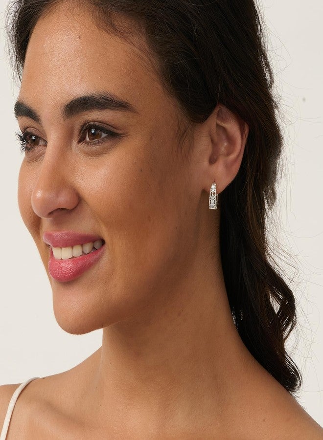 LLWOM Gold Huggie Earrings for Women-14k Gold/Silver/Rose/Black Plated Heart Hoop Earrings Hypoallergenic Lightweight Hoops Gifts, Brass, No Gemstone - Image 2