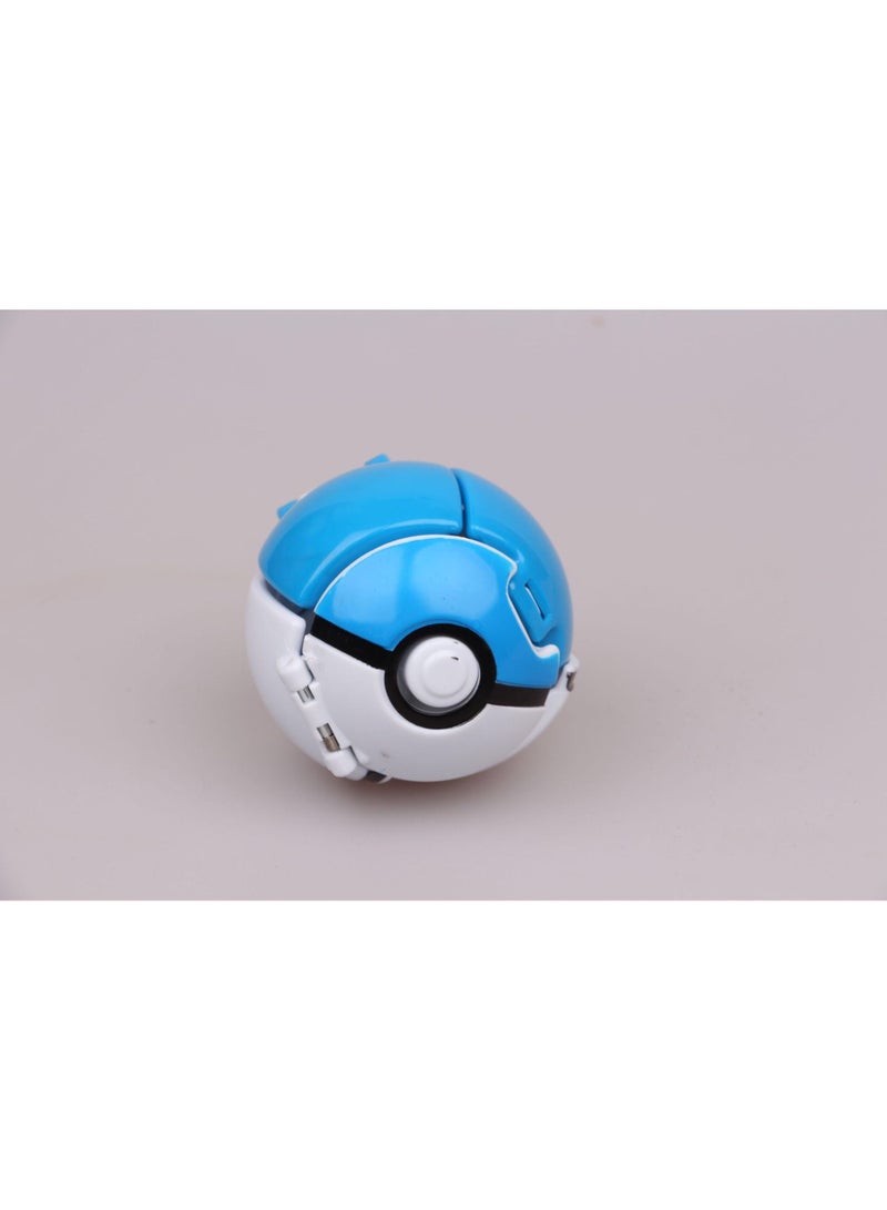 4-Piece Transformable Flipping Pet Pokeball Set - Red Blue Green Yellow - Image 5