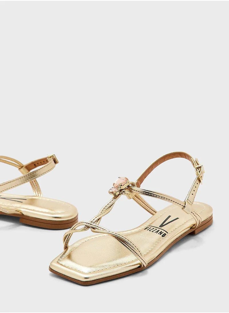 VIZZANO Multi Strap Flat Sandals