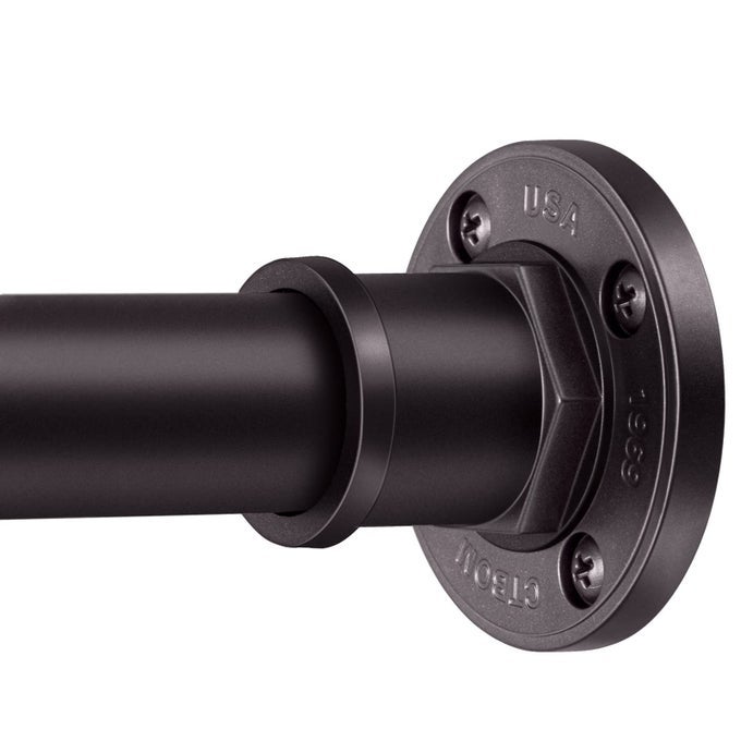 INDUSTRIAL SHOWER CURTAIN ROD 2IN1 DESIGN TENSION CURTAIN ROD NEVER RUST NONSLIP 43 TO 72 INCH STAINLESS STEEL BRONZE WINDOW CURTAIN ROD