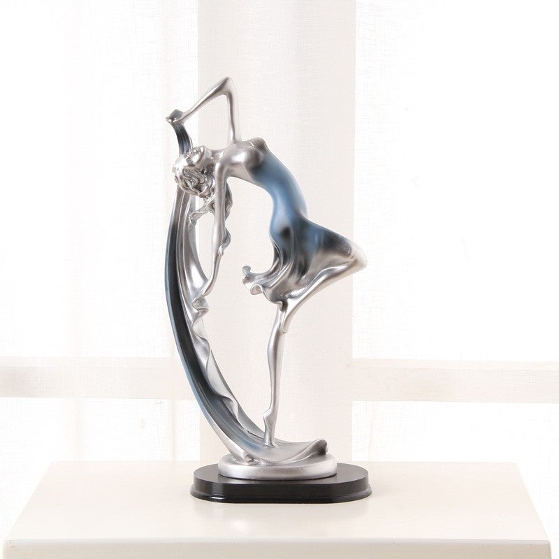 WG European-style dancing girl figurine, elegant dancing woman decoration, fashionable birthday gift, home décor item, artisanal  gift. - Image 5