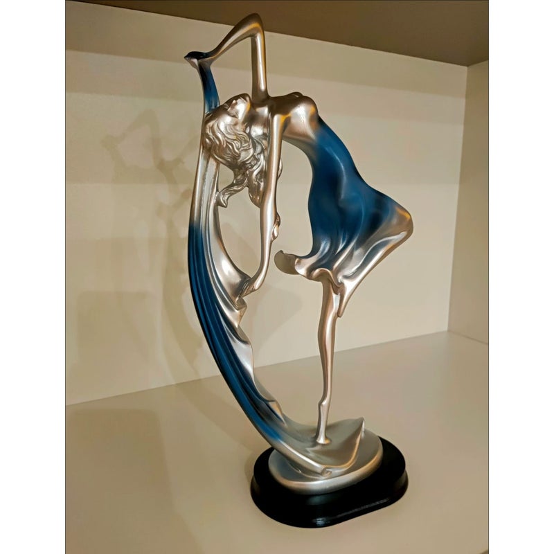 WG European-style dancing girl figurine, elegant dancing woman decoration, fashionable birthday gift, home décor item, artisanal  gift. - Image 3