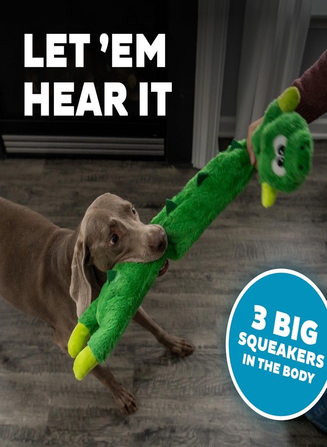 Outward Hound Longidudes Gator Long Crinkly & Squeaky Dog Toy, Green - Image 4