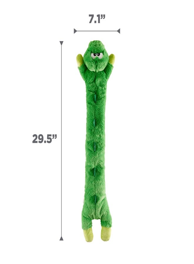 Outward Hound Longidudes Gator Long Crinkly & Squeaky Dog Toy, Green - Image 5