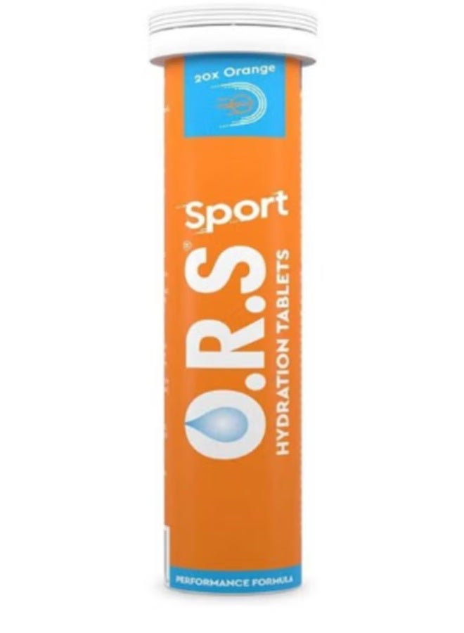 ORS SportHydration Effervescent Tablets (Orange) 20’s