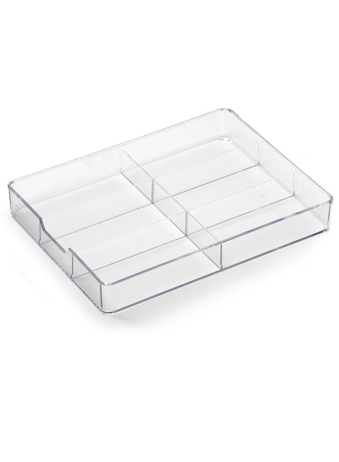 Durable Transparent Coffee Organizer Tray for Countertop Storage - Acrylic Accessory Holder - Image 1