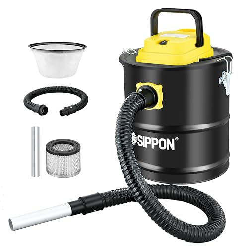 SIPPON Ash Vacuum Cleaner Pellet Stove Vacuum Cleaner with Wheeled Base Blower Function 800W Powerful Suction 26 Gallon AllinOne Ash Vacuum for Fireplaces Pellet Stoves - Image 1