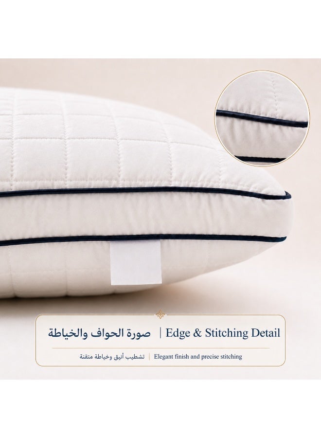 Premium Microfiber Pillow GOLDEN REST – Soft, Comfortable, Washable Neck Support pillow - Image 2