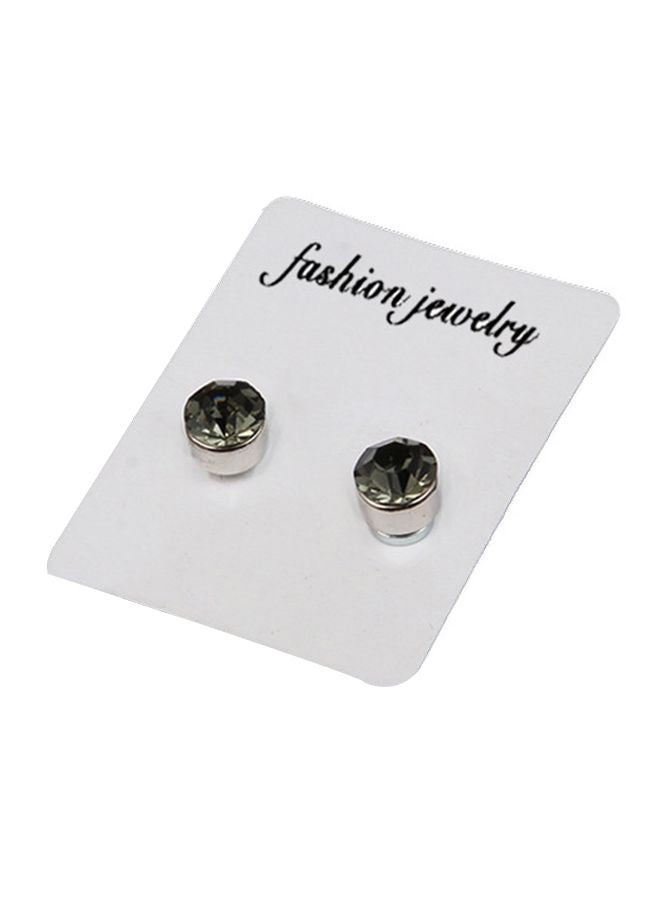 NIBEMINENT Magnet Stone Studded Earrings 