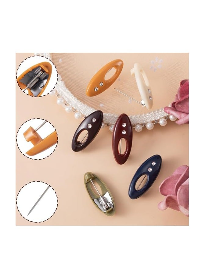 Sky Shine 12PCS Essentials Straight Hijab Pins – Fashion Safety Pins for Scarves, Clothing & Baby Nappies – Secure Locking Brooch Clips for Women - Image 5