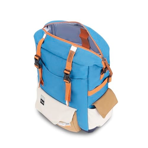Skybags CANVAS 02 3 Compartment LAPTOP BACKPACK BLUE - Image 4
