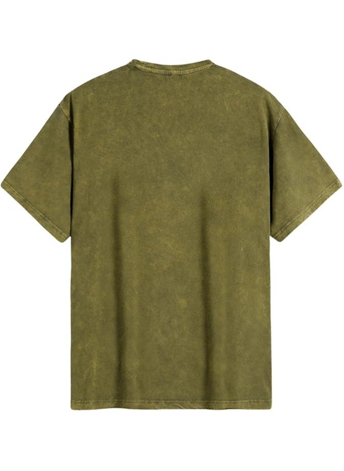 Men's Oversized Cotton T-shirt,Olive Green, XL size - pzsku/ZF9857DBD059E20671D8AZ/45/_/1733488607/b1fd70b0-b087-4f56-8ed7-1e030e3baa55