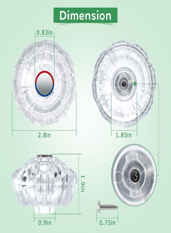 Dreyoo مقبض صنبور دش بديل من Dreyoo لـ 940-240/940-950A، متوافق مع صنابير Price Pfister Avante للمطبخ والحمام والحوض، مقبض دش أكريليك مفرد - Image 2