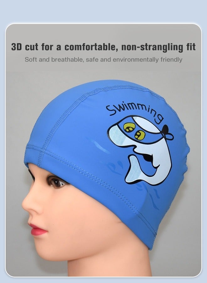 GROIC 5-PCs Kids Swim Set Including Kids Swim Goggles, Swimming Caps, Ear Plug, Nose Clip and Storage Bag, Anti Fog Swim Goggles with Silicone Nose Clip Ear Plugs for Kids Age 3-12 - Image 5