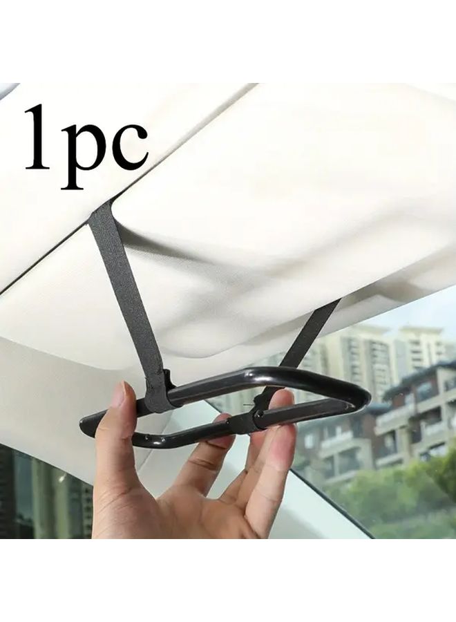 Stretchable Car Sun Visor Tissue Holder Black Clip On Design Easy Refill Durable Plastic Organizer - Image 2